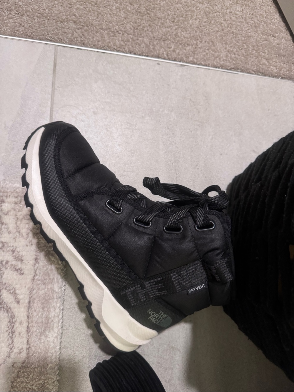 The North Face' Black Insulated Lace-Up Snow Boot